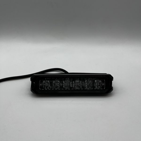 Стробоскоп мигалка в решітку автомобіля червоний 6led/red фото